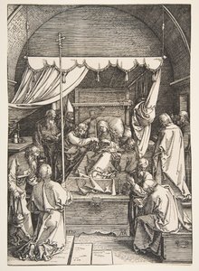 聖母の生涯、1510年からの聖母の死。 作： Albrecht Dürer