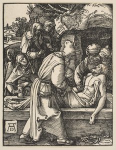 The Deposition、The Small Passion より。 1509年。 作： Albrecht Dürer