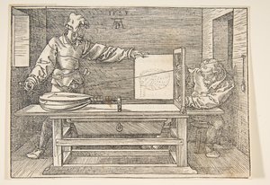 リュートの製図工.nd 作： Albrecht Dürer