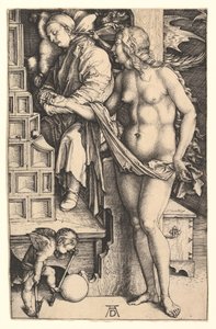医者の夢、ca。 1498年。 作： Albrecht Dürer