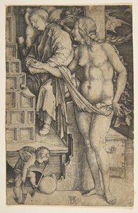 医者の夢、ca。 1498年。 作： Albrecht Dürer