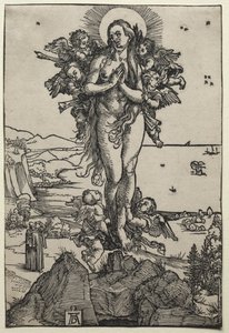メアリーマグダレンのエクスタシー、1501-1504年。 作： Albrecht Dürer
