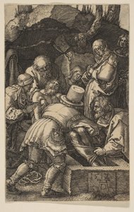 埋葬、情熱、1512年から。 作： Albrecht Dürer