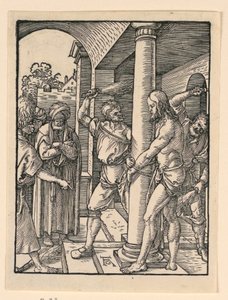 The Little Passion Series の鞭打ち 作： Albrecht Dürer