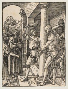 小さな情熱からの鞭打ち、ca。 1509。 作： Albrecht Dürer