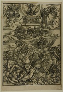 The Apocalypse より、ユーフラテスの 4 つの復讐の天使 作： Albrecht Dürer