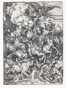 黙示録の四騎士 作： Albrecht Dürer