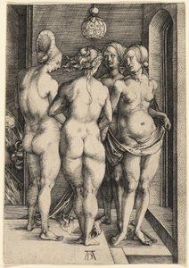 4人の裸の女性 作： Albrecht Dürer