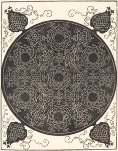 第 4 の結び目 (中心が黒い結び目の 7 つの円形グループを組み合わせたもの) 作： Albrecht Dürer