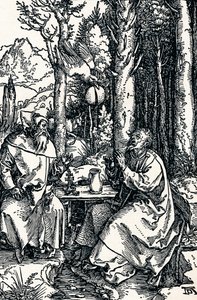 ハーミッツ聖アントニオとセントポール、1504 1906 作： Albrecht Dürer