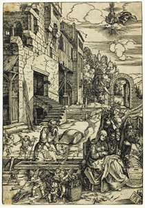 『聖母の生涯』より エジプトの聖家族 作： Albrecht Dürer
