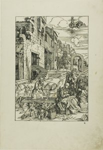 『聖母の生涯』より エジプトの聖家族 作： Albrecht Dürer