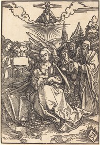 五天使のいる聖家族 作： Albrecht Dürer