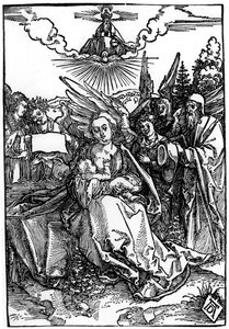 5人の天使がいる聖家族、1504年 作： Albrecht Dürer
