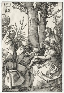 ヨアヒムとアンナの聖家族、1511年。 作： Albrecht Dürer