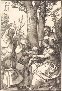 木の下のヨアヒムとアンとの聖家族 作： Albrecht Dürer