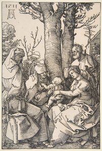 聖ヨアヒムと聖アンヌの聖家族、1511年。 作： Albrecht Dürer