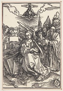 5人の天使がいる聖家族 作： Albrecht Dürer