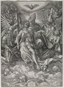 聖三位一体、1511年。 作： Albrecht Dürer