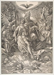 聖三位一体、1511年。 作： Albrecht Dürer