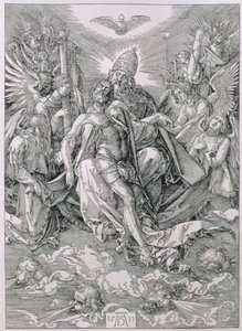 聖三位一体、パブ。 1511 作： Albrecht Dürer