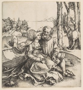 雑多なカップル、ca。 1495年。 作： Albrecht Dürer