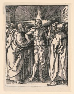 リトル・パッション・シリーズより、セント・トーマスの不信感 作： Albrecht Dürer