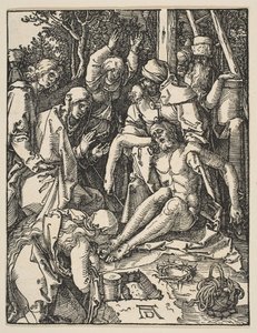 小さな情熱からの嘆き、ca。 1509。 作： Albrecht Dürer