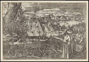 大砲のある風景、1518年