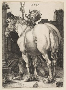 大きな馬、1505。 作： Albrecht Dürer