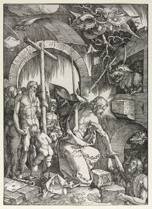 大きな情熱：リンボに降りるキリスト、1510年。 作： Albrecht Dürer