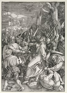 大受難：キリストの裏切り 作： Albrecht Dürer
