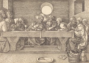 最後の晩餐、1523年。 作： Albrecht Dürer
