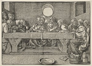 最後の晩餐、1523年。 作： Albrecht Dürer