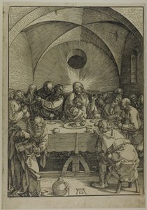 大受難曲より「最後の晩餐」 作： Albrecht Dürer