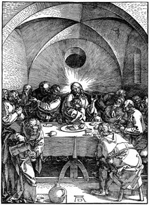 大受難シリーズの最後の晩餐、c1510、1936 作： Albrecht Dürer