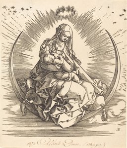 三日月上のマドンナ、15101511。 作： Albrecht Dürer