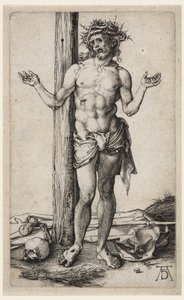 哀しみの男（手を挙げて） 作： Albrecht Dürer