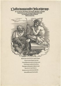 兵士に嘲笑される哀しみの男 作： Albrecht Dürer