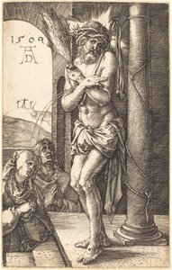 柱のそばに立つ哀しみの男 作： Albrecht Dürer