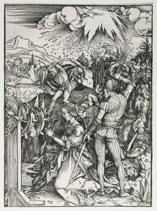 アレクサンドリアの聖カタリナの殉教c。 1497。 作： Albrecht Dürer