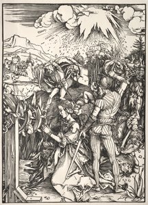 聖カタリナの殉教。 作： Albrecht Dürer