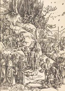 一万人の殉教、c。 14961497。 作： Albrecht Dürer