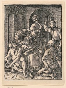 リトル・パッション・シリーズより、キリストのあざけり 作： Albrecht Dürer