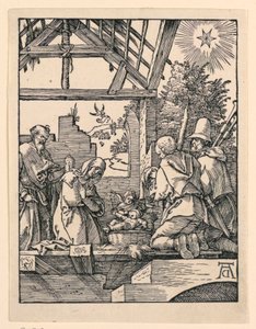 キリスト降誕 (羊飼いの礼拝) リトル・パッション・シリーズより 作： Albrecht Dürer