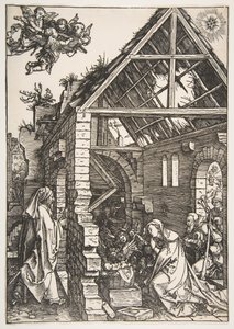 生誕、聖母の生涯、1502-3。 作： Albrecht Dürer