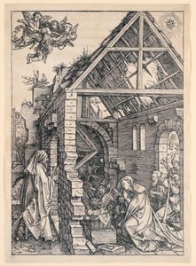 聖母の生涯シリーズからのキリスト降誕 作： Albrecht Dürer