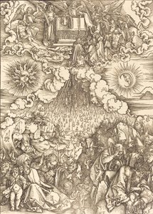 第五と第六の封印の開封、1498年。 作： Albrecht Dürer