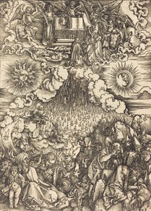 第五と第六の封印の開封、c。 1497年。 作： Albrecht Dürer