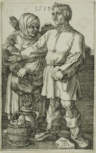 百姓と市場の妻 作： Albrecht Dürer